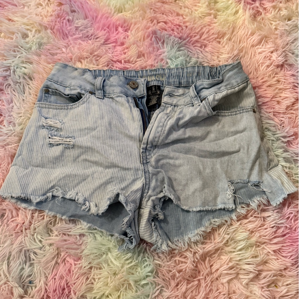 Rewash Striped Light Blue Denim Pants